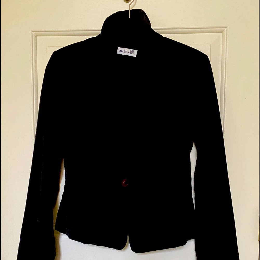 Black velvet jacket